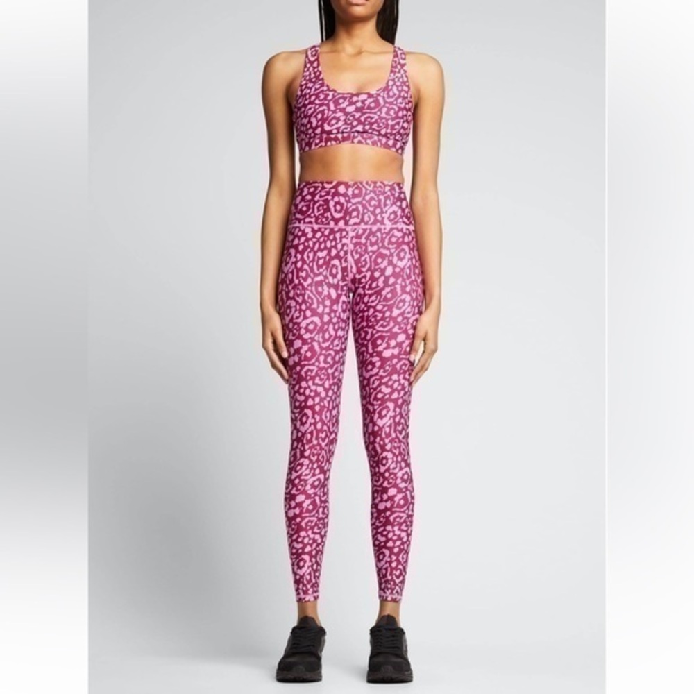 Studio Eco Jersey Sports Bra and leggings set SPIRITUAL GANGSTER- pink cheetah